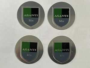 Asanti Forged Wheels center cap Logo's set of 4 FREE SHIPPING - Picture 1 of 2