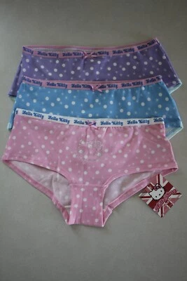 MARKS & SPENCER Niñas Hello Kitty London Paquete de 3 Bragas Ropa Interior 13-14 Años Foto 1 de 2