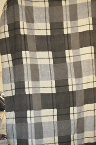 Twin Size Reversible Comforter in Grey White Charcoal Striped - 66 x 90 in - Picture 1 of 2