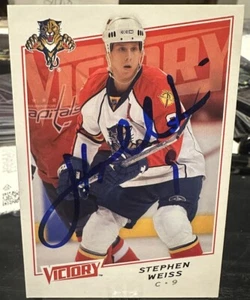 Stephen Weiss Signed 2008-09 Upper Deck Victory Card #113 Panthers - Picture 1 of 2
