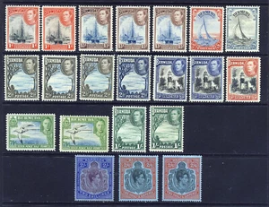 BERMUDA King George VI 1938-1953 Pictorial Set to 2/6d. SG 110 to SG 117b MINT - Picture 1 of 2