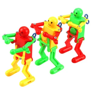 3pcs Real Child Plastic Clockwork Spring Wind Up Dancing Robot Toys Gif - Picture 1 of 12