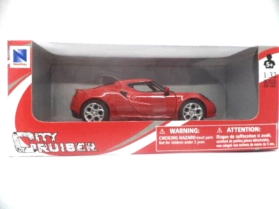 Voiture miniature NEWRAY 1/32° Alpha Romeo 4C (NEUF) - Photo 1/2