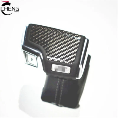 Car Carbon Fiber Gear Shift Knob Cover for Audi 2019-2022 A6 C8 S6 A7 2021-22 Q8 - Image 1 of 4
