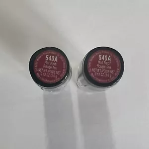 2 Pack Wet n Wild Silk Finish Lipstick, Hot Rouge Red Lip 540A, 0.13 oz - Picture 1 of 2