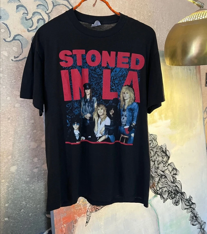 Vintage Guns N Roses Stoned in LA 1989 tour T-shirt  - Image 1 of 2