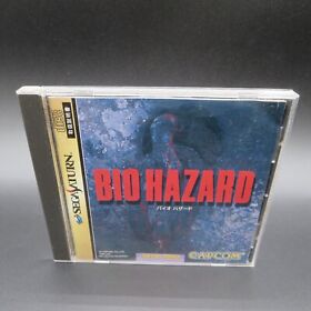 Biohazard Sega Saturn Game with Manual SS Japan NTSC-J
