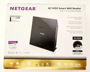 NETGEAR AC1450 Smart WiFi Router 802.11 ac Dual Band Gigabit - Black - IN BOX - Picture 1 of 8