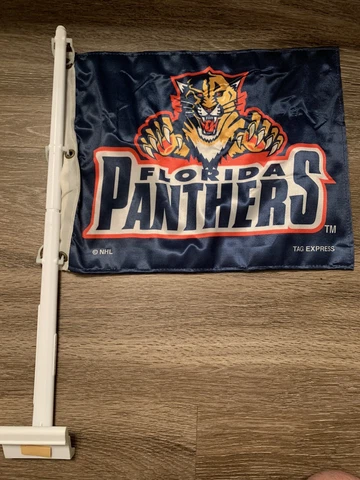 Vintage Florida Panthers Car Auto Window Flag Hockey NHL Cover