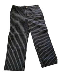 Lauren Active Ralph Lauren Womens  Black White Striped Pants Size 14  Work NWOT - Picture 1 of 10