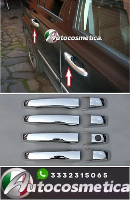 Set cover adesive maniglie in acciaio cromo cromate per Jeep Patriot dal 2007 - Immagine 1 di 4