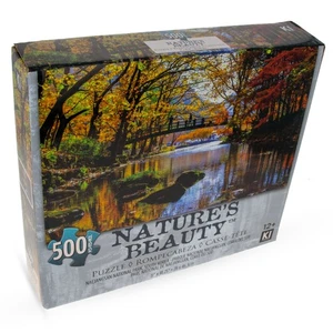 100 Stück Atemberaubender Wald Seeblick Puzzle - Bild 1 von 1