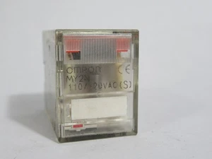 Omron MY2N-110/120AC-S Ice Cube Relay 110/120VAC New Style USED - Picture 1 of 3