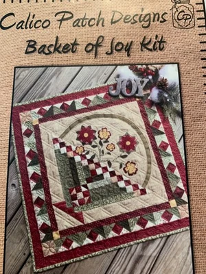 Calico Patch Designs, Kit Cesto della Gioia, 27"x27", cotone, tessuto, rilegatura, nuovo - Immagine 1 di 4