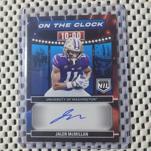 2024 Panini Prestige - On the Clock Signatures Jalen McMillan #OTC-JMN - Picture 1 of 2