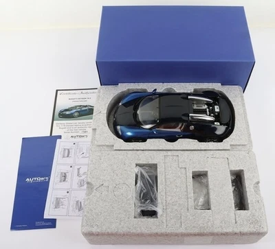 Autoart 1/18 70907 - Bugatti EB 16.4 Veyron Showcar 2009 - Blue/Black - Image 1 of 4