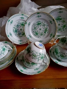 Raynaud Montezuma Grün Kaffeetasse, Untertasse & Brotteller 5er Set - Bild 1 von 7