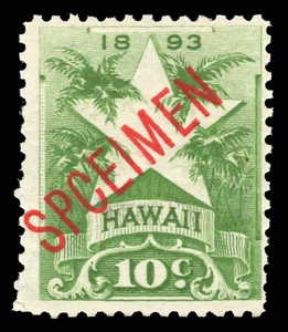 MUJERES: HAWAII US #77 ESPÉCIMEN VAR. LOTE "SPCEIMEN" MISPELL COMO NUEVO OG NH #20480 - Imagen 1 de 3