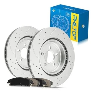  Front Brake Pads and Rotors kit Fit 53023+D1058 Outside Diameter: 345mm(13in) - Picture 1 of 8