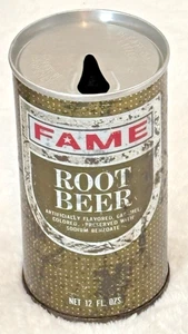 Vintage 1970's-Fame-Root Beer-Dayton, Ohio-12 oz-Steel Soda-Pop Can - Picture 1 of 6