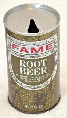 Vintage 1970's-Fame-Root Beer-Dayton, Ohio-12 oz-Steel Soda-Pop Can - Image 1 of 4