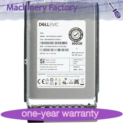 C0K9Y 0C0K9Y Dell EMC 960GB 6Gbps SATA RI TLC 2.5'' SSD 14/15/16G KIT - Image 1 of 4