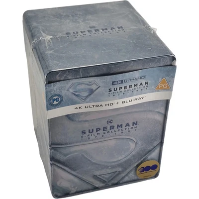Superman I-IV 5-Film Collection: 4K Ultra HD SteelBook Set 1978-2006 Free - Image 1 of 4