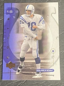 UPPER DECK OVATION  2001  #18 PEYTON MANNING COLTS FOOTBALL CARD - Picture 1 of 2