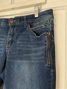 Democracy Absolution Jeans Mid Rise Skinny Baumwolle Stretch Reißverschlussdetails 12 - Bild 1 von 14