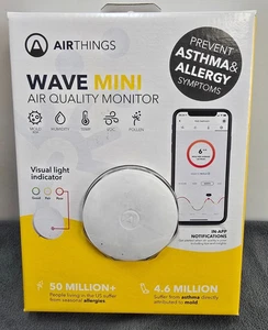 Airthings Wave Mini Smart Indoor Air Quality Monitor - NEW - Picture 1 of 3