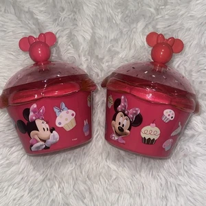 Minnie Mouse Cupcake Holder Mealtime Magic Storage Container Disney Store D4 - Picture 1 of 16