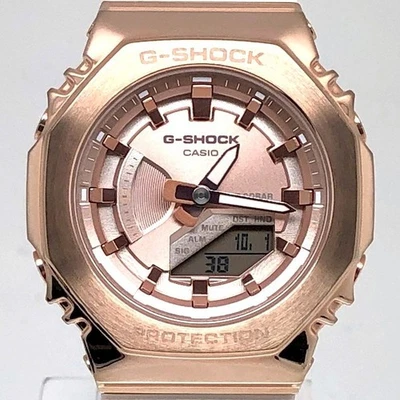 Casio G-Shock GM-S2100PG-4A Oak Pink Gold Analog-Digital 6.3" Mid Size used - image 1 of 4