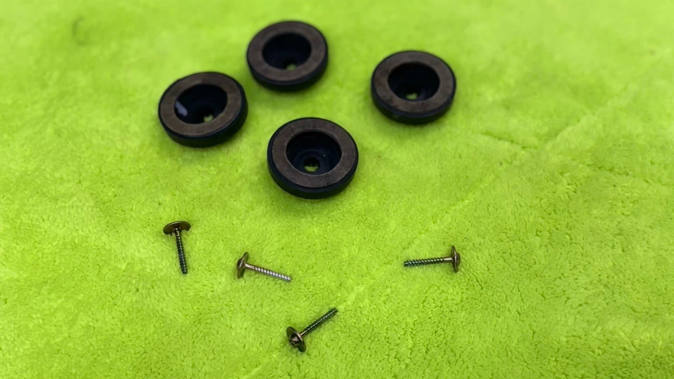 4X JVC L-A21 & Others Turntable Rubber Stabilizer Feet Legs Only Good Con.🔥 - Image 1 of 4