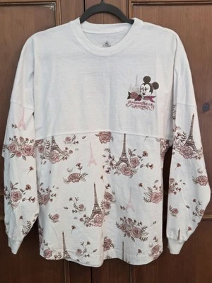 Camisa Spirit Jersey Feminina Off White Disney Epcot Ooh La Minnie Mouse Tamanho XS - Imagem 1 de 4