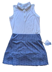 Neu mit Etikett NEU Sigrid Olsen Golf und Tennis Set weiß Reißverschluss Oberteil passender Skort S SMALL - Bild 1 von 6