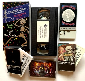 LIVE VHS TICKET TO GRATEFUL 4 CASSETTE BOB DYLAN & DEAD SEALED / TRIP / BEST OF - Picture 1 of 12