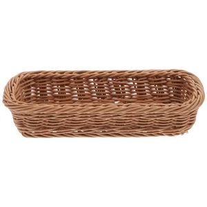 Seagrass Baskets Fruit Platter Closet Woven Basket Rectangular Woven Basket Tray - Picture 1 of 10