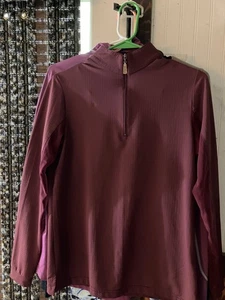 Eis M L/S 1/4 Zip Burgundy Reittop Shirt - Bild 1 von 4