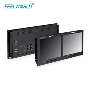 FEELWORLD D101 PLUS Dual 10.1" 4RU Rackmount Monitor 4K HDMI SDI 1920x1200 IPS - Picture 1 of 10