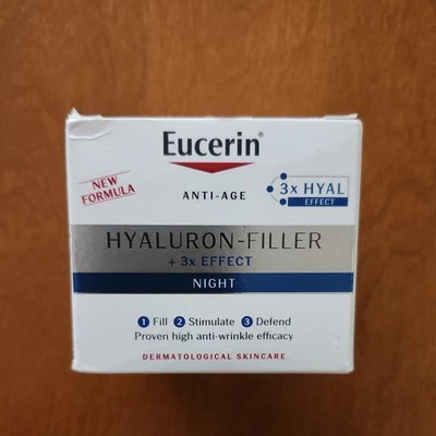 Eucerin Anti- Age Hyaluron-Filler 3x Effect Night Cream 50ml (New In box) - Image 1 of 3