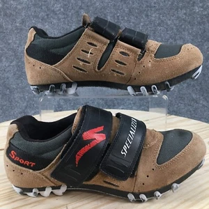 Shimano Specializer Shoes Womens 7 Cycling Biking Sneakers 1239 Brown Leather - Picture 1 of 11
