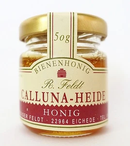 Callunaheide Honig Besenheide Honig 100% reiner Bienenhonig 50g Glas Edel - Bild 1 von 1