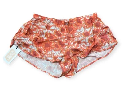 Les Girls Les Boys Burnt Orange Hazy Dazy Shorts Hot Pants - Image 1 of 4