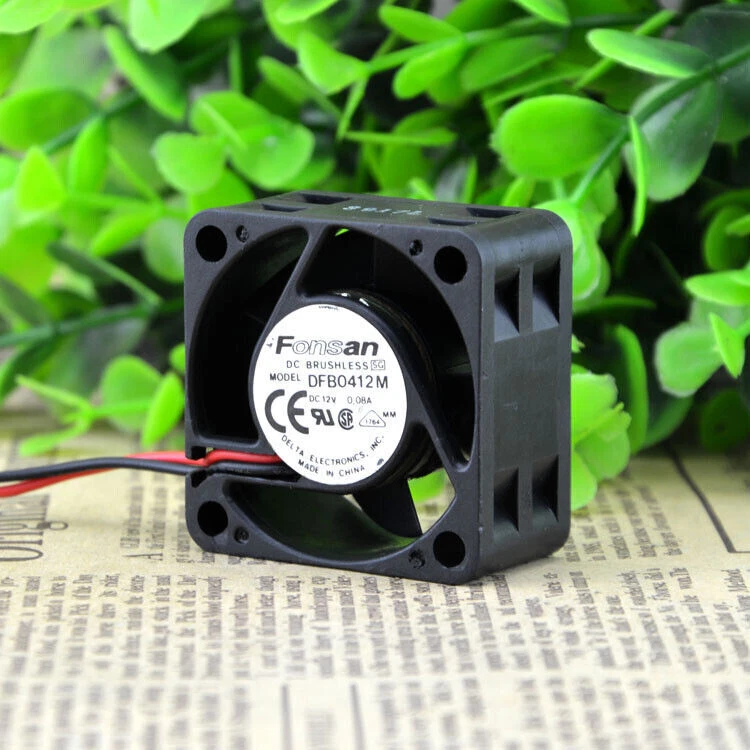 1PC Delta DFB0412M 12V 0.08A 4CM super quiet 1U switch chassis cooling fan - Image 1 of 1
