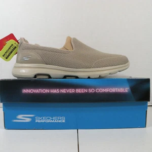 Skechers Go Walk 5 Women's 9.5 Wide Fit Machine Washable Taupe - Picture 1 of 16