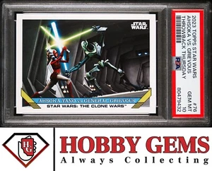 AHSOKA TANO PSA 10 2023 Topps Star Wars Throw Back Thursday TBT #76 C5 - Picture 1 of 2
