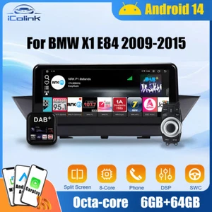 10.25" IPS CarPlay Android 14 Autoradio GPS Navi für BMW X1 E84 CIC DAB+ BT 64GB - Imagen 1 de 17
