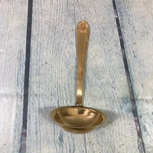 Solingen 23/24 K Gold Plated Flatware Solid Gravy Ladle 18/10 Stainless Germany - Picture 1 of 11