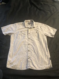 Patagonia Shirt Mens Medium Sunflower All Over Print ￼ Button up short sleeve￼ - Picture 1 of 10