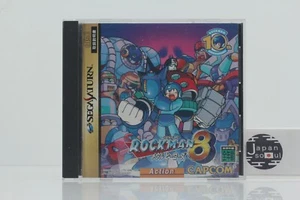 CAPCOM Sega Saturn Rockman 8 Metal Heroes Megaman Action Game From JAPAN - Picture 1 of 24